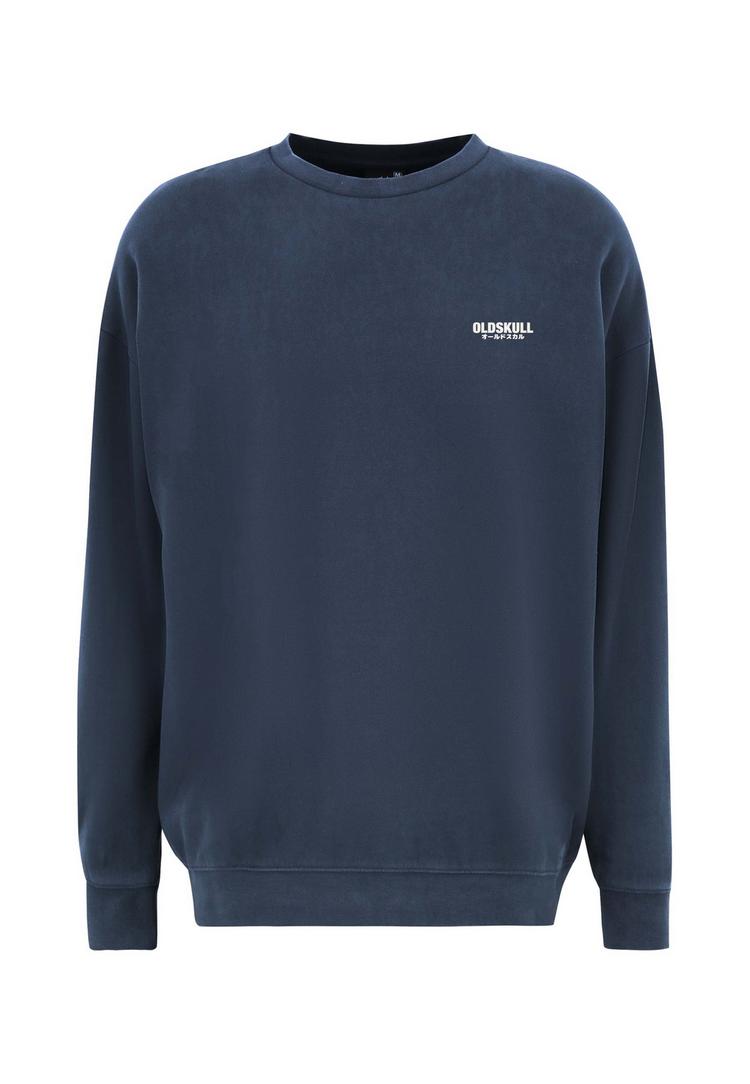 OLDSKULL OLDSKULL Basic Oldskull Logo Sweatshirt - Navy Blue - 0 | SportScheck