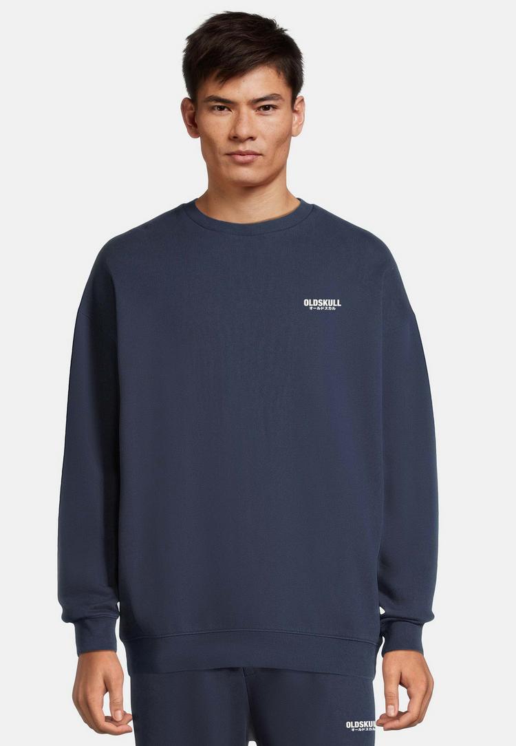 OLDSKULL OLDSKULL Basic Oldskull Logo Sweatshirt - Navy Blue - 0 | SportScheck