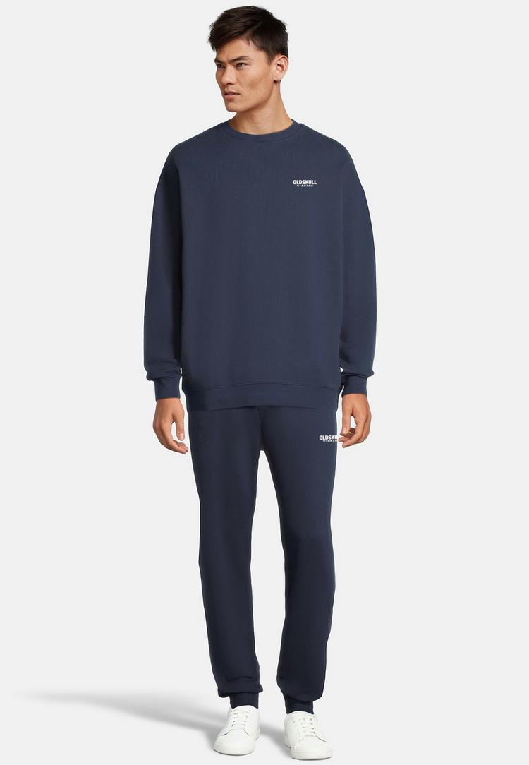 OLDSKULL OLDSKULL Basic Oldskull Logo Sweatshirt - Navy Blue - 1 | SportScheck