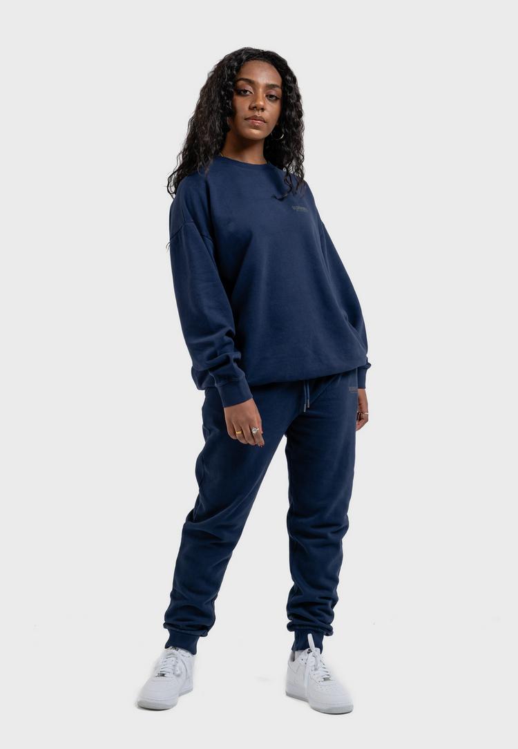 OLDSKULL OLDSKULL Basic Oldskull Logo Sweatshirt - Navy Blue - 3 | SportScheck