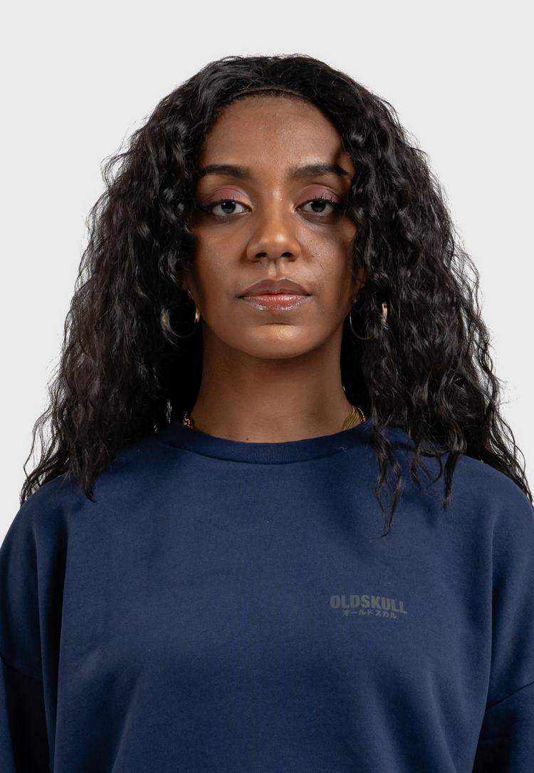 OLDSKULL OLDSKULL Basic Oldskull Logo Sweatshirt - Navy Blue - 0 | SportScheck