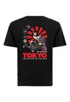 OLDSKULL Asian Neon Djane Logo Graphic Printshirt - Black