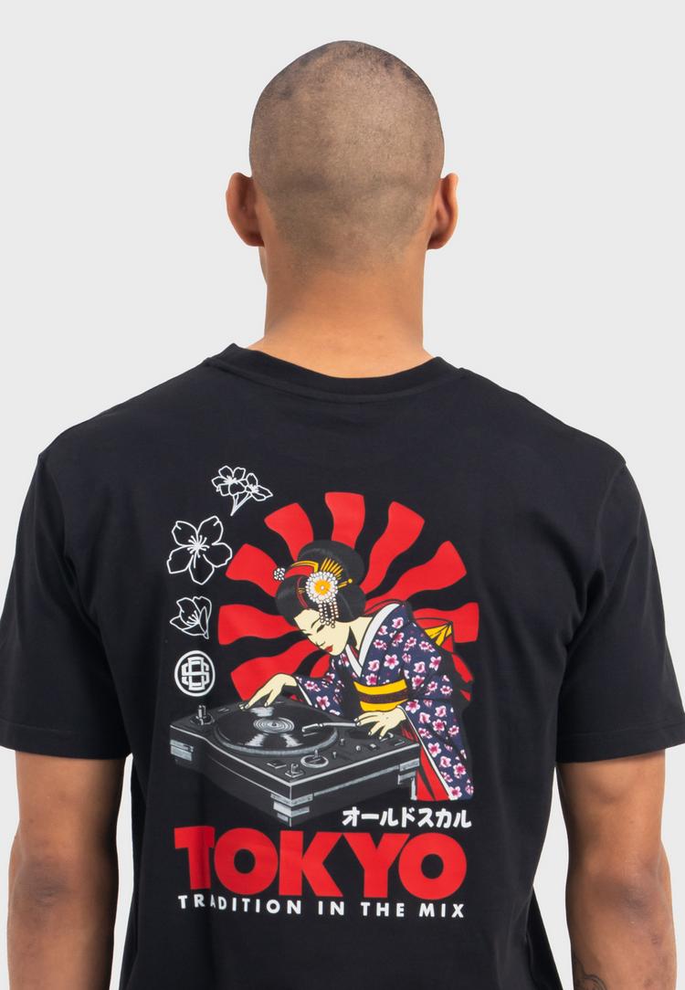 OLDSKULL OLDSKULL Asian Neon Djane Logo Graphic Printshirt - Black - 0 | SportScheck