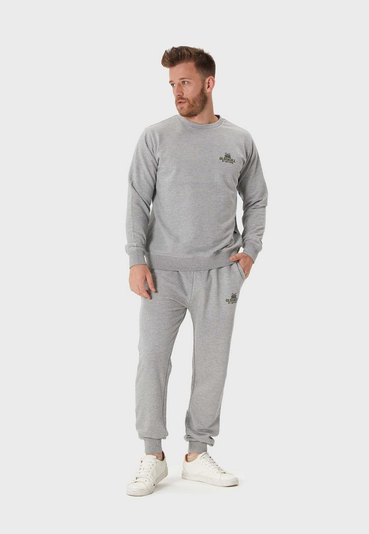 OLDSKULL OLDSKULL Basic Oldskull Samurai Logo Sweatshirt Herren - Heather Grey - 0 | SportScheck