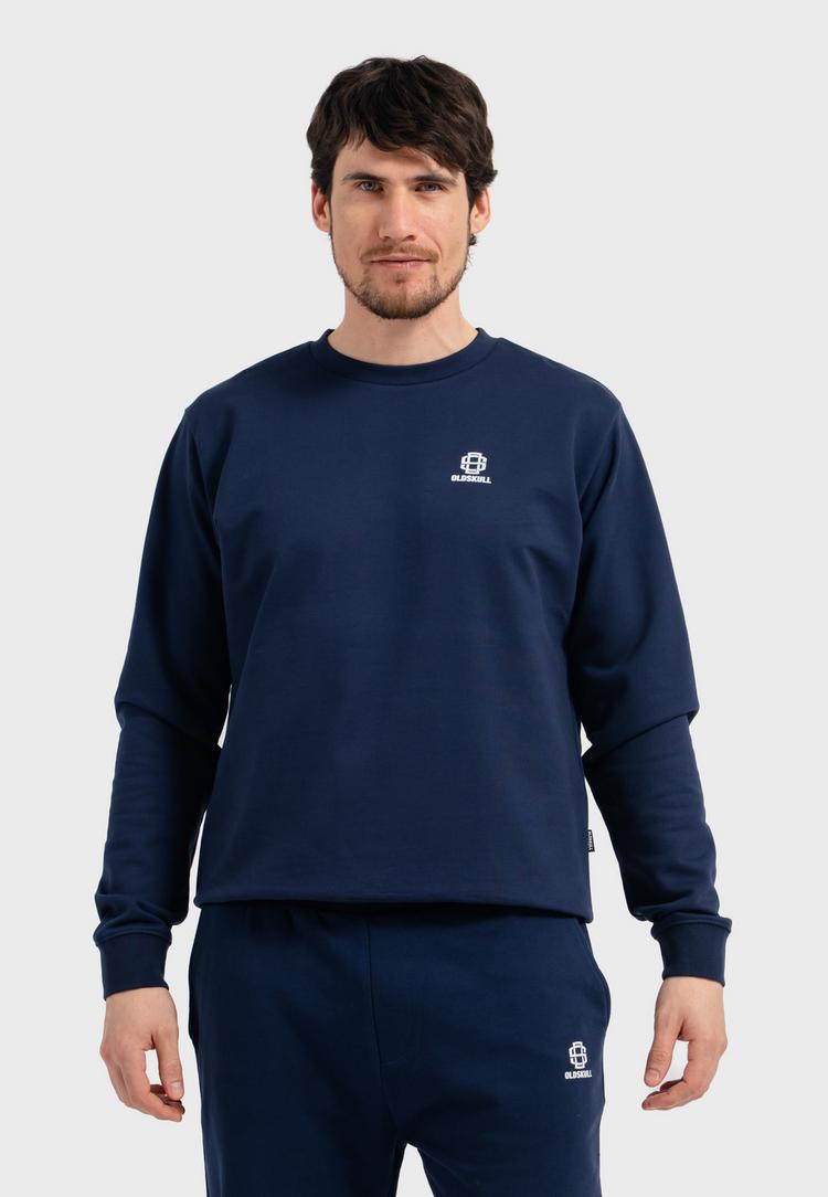 OLDSKULL OLDSKULL Basic Oldskull 25 Logo Sweatshirt - Navy Blue - 0 | SportScheck