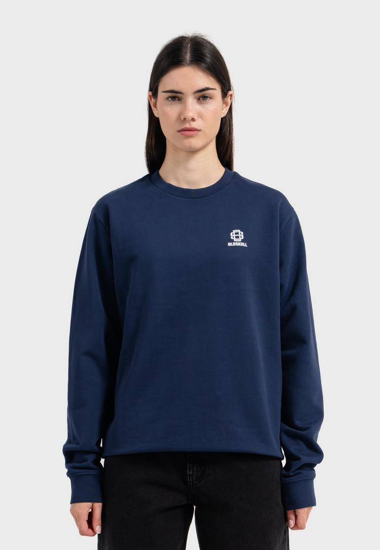 OLDSKULL OLDSKULL Basic Oldskull 25 Logo Sweatshirt - Navy Blue - 2 | SportScheck