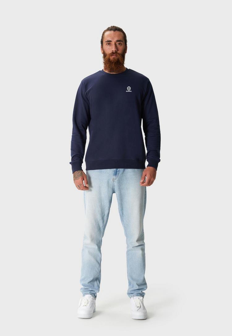 OLDSKULL OLDSKULL Basic Oldskull 25 Logo Sweatshirt - Navy Blue - 5 | SportScheck