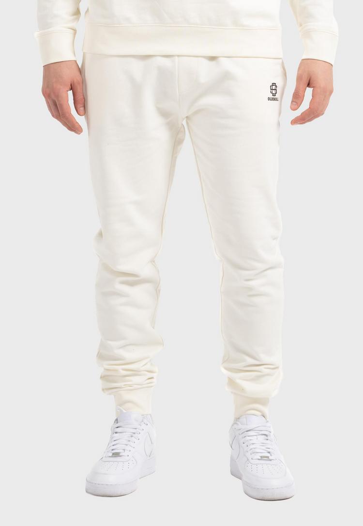 OLDSKULL OLDSKULL Basic Oldskull 25 Logo Trainingshose - Off White - 0 | SportScheck