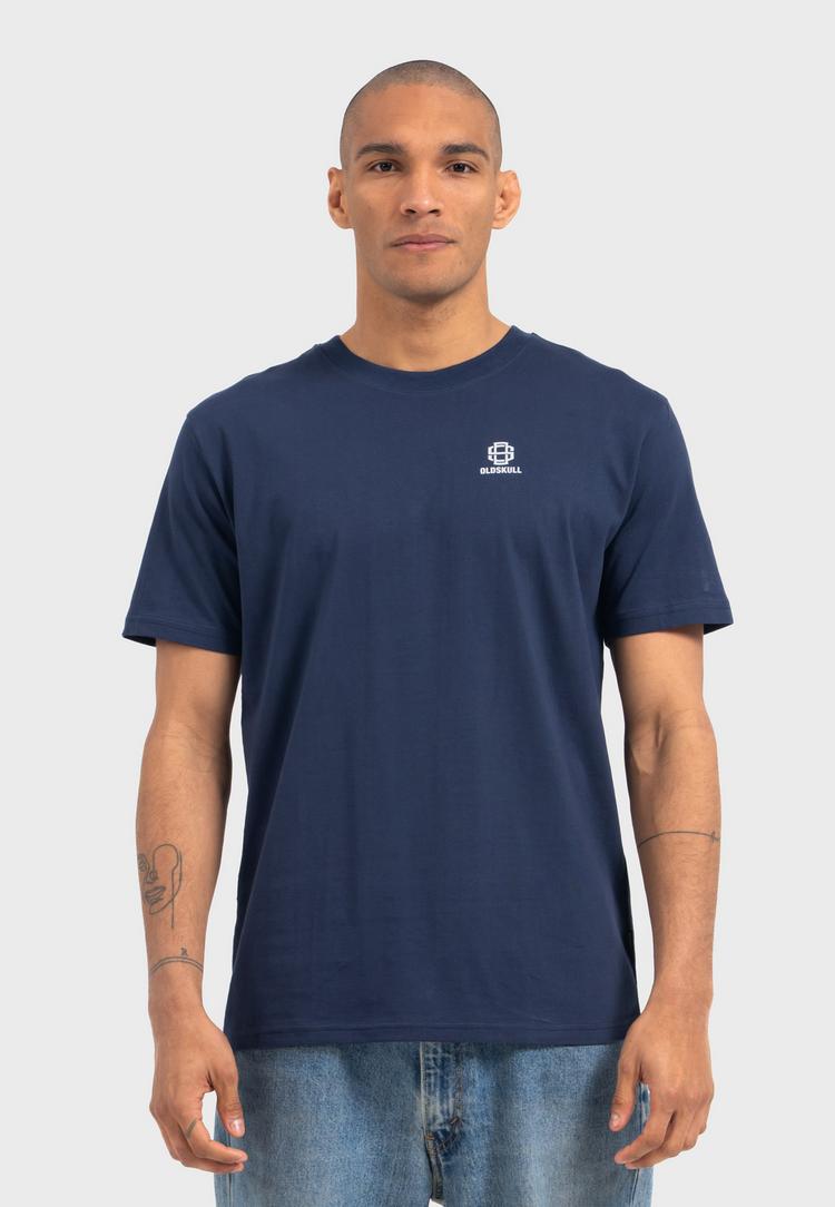 OLDSKULL OLDSKULL Asian Blossom Queen Logo Graphic Printshirt Herren - Navy Blue - 2 | SportScheck