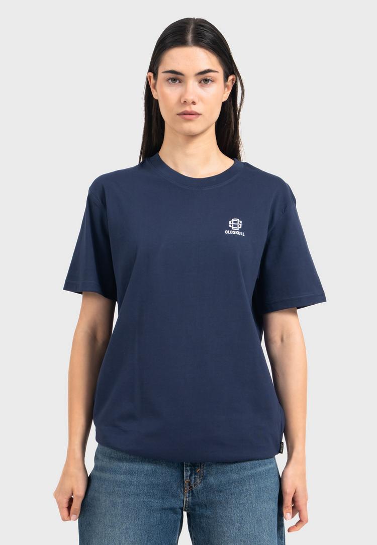 OLDSKULL OLDSKULL Asian Blossom Queen Logo Graphic Printshirt Herren - Navy Blue - 5 | SportScheck