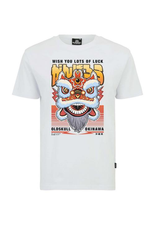 OLDSKULL Asian Lucky Dragon Graphic Printshirt