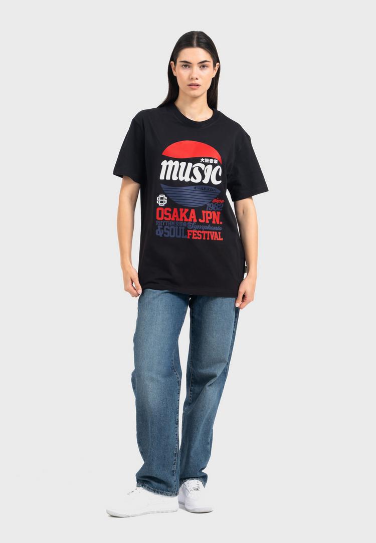 OLDSKULL OLDSKULL Asian Osaka Music Logo Graphic Printshirt Herren - Black - 2 | SportScheck