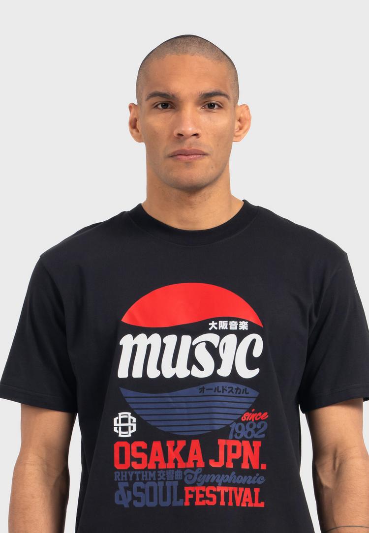 OLDSKULL OLDSKULL Asian Osaka Music Logo Graphic Printshirt Herren - Black - 0 | SportScheck