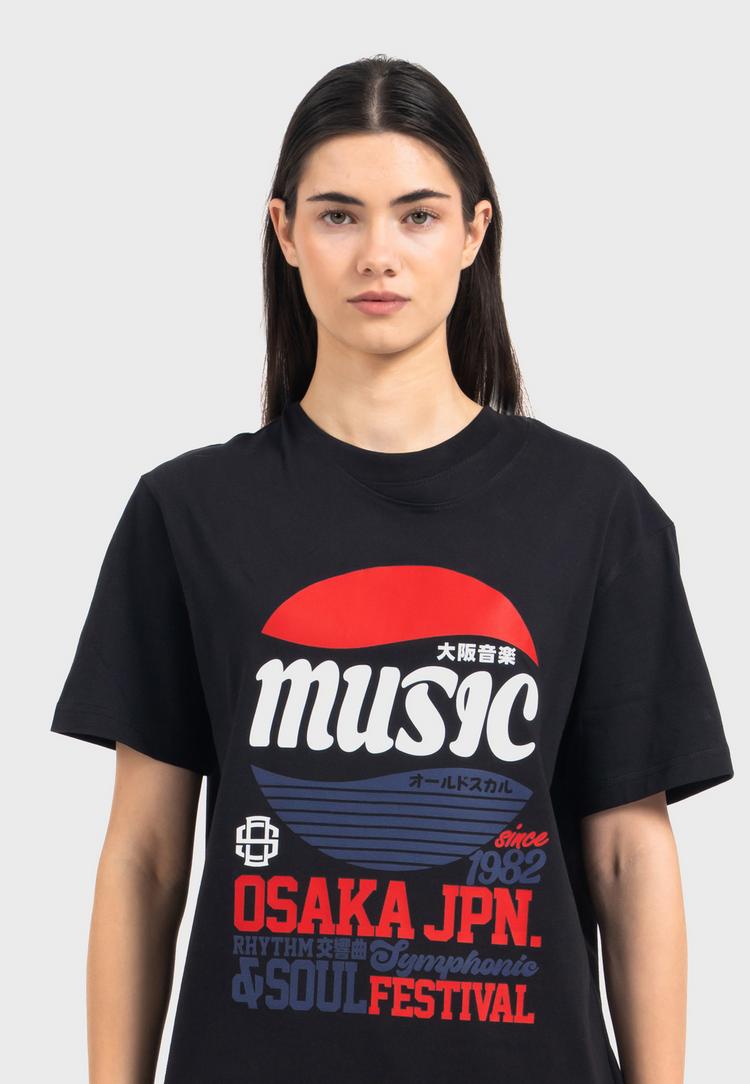 OLDSKULL OLDSKULL Asian Osaka Music Logo Graphic Printshirt Herren - Black - 1 | SportScheck
