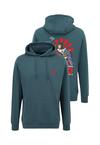 OLDSKULL Asian Neon Djane Logo Graphic Hoodie - Dark Green