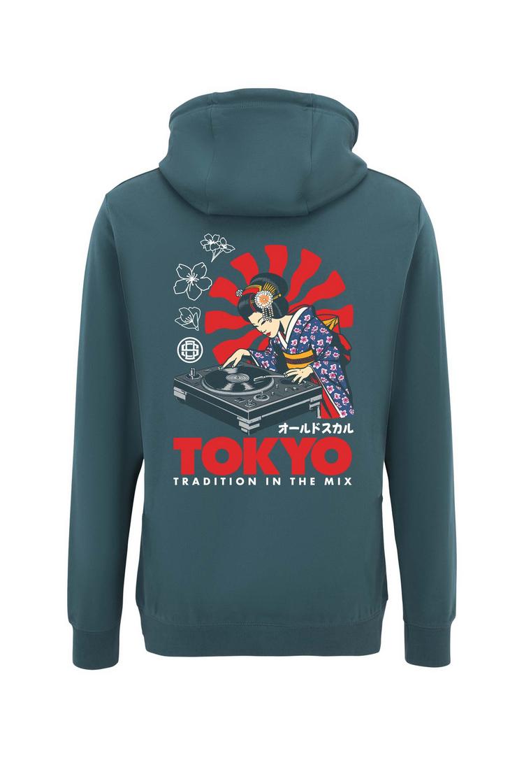 OLDSKULL OLDSKULL Asian Neon Djane Logo Graphic Hoodie - Dark Green - 0 | SportScheck