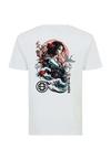 OLDSKULL Asian Blossom Queen Logo Graphic Printshirt Herren - White