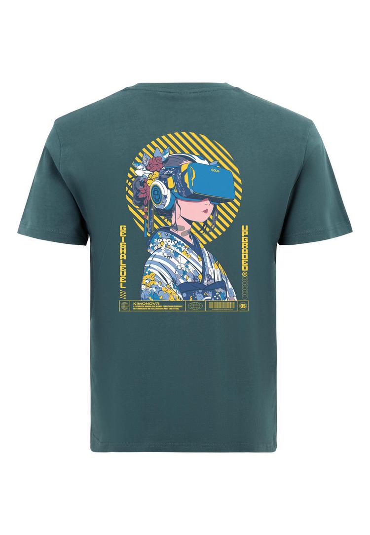 OLDSKULL OLDSKULL Asian Virtual Logo Graphic Printshirt Herren - Dark Green - 0 | SportScheck