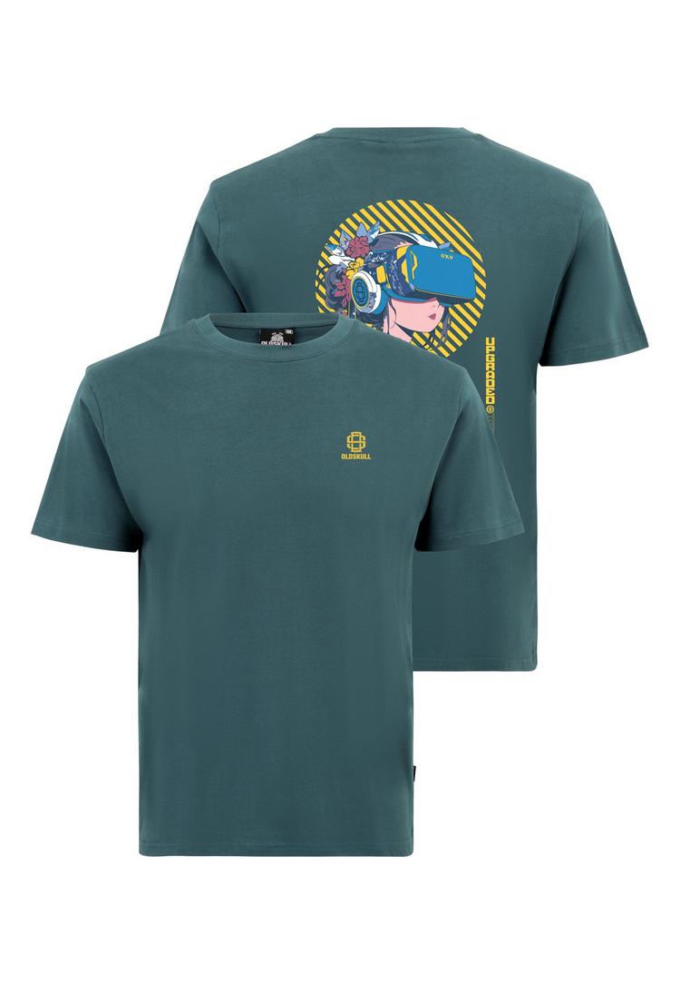 OLDSKULL OLDSKULL Asian Virtual Logo Graphic Printshirt Herren - Dark Green - 0 | SportScheck
