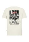 OLDSKULL Asian Futurism Rider Graphic Printshirt Herren - Off White