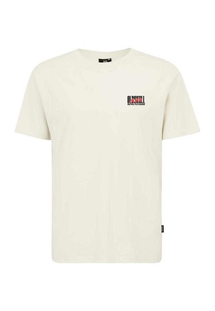 OLDSKULL OLDSKULL Asian Futurism Rider Graphic Printshirt Herren - Off White - 0 | SportScheck