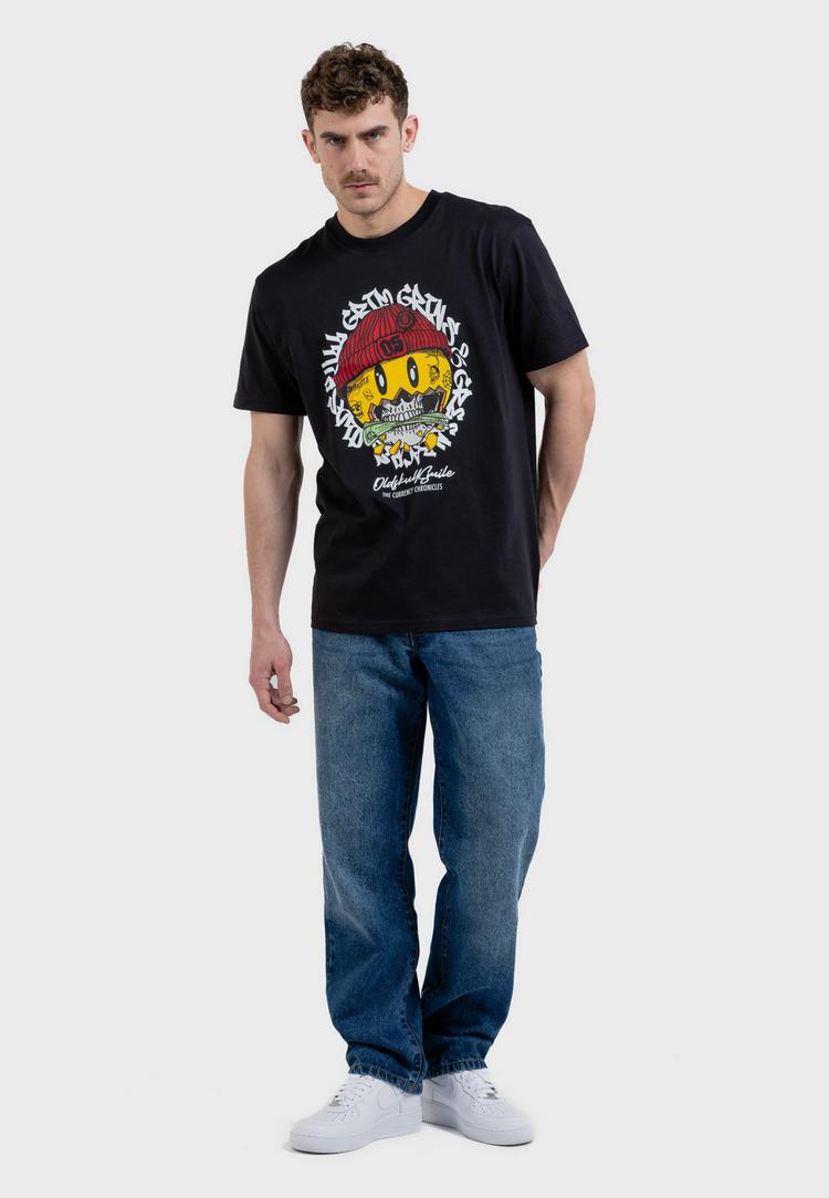 OLDSKULL OLDSKULL Xtreme Smiley Cash Skull Graphic Printshirt Herren - Black - 1 | SportScheck