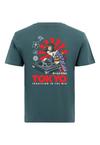 OLDSKULL Asian Neon Djane Logo Graphic Printshirt - Dark Green