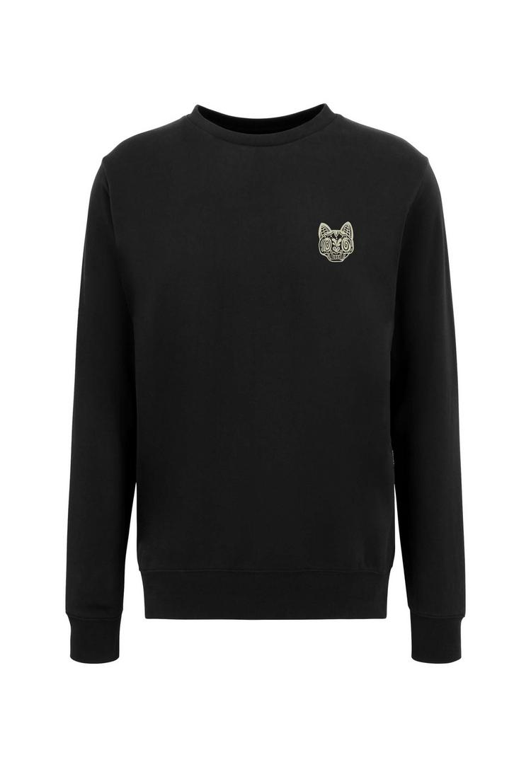 OLDSKULL OLDSKULL Asian Rebel Cat Kanji Graphic Sweatshirt Herren - Black - 0 | SportScheck