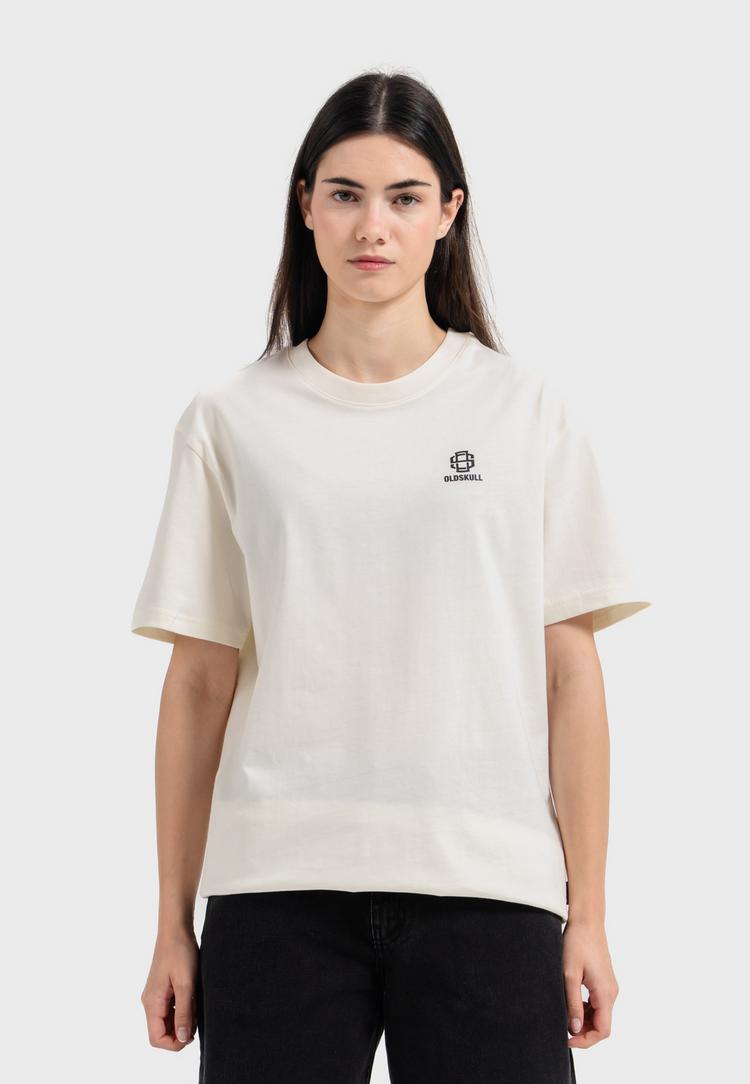 OLDSKULL OLDSKULL Basic Oldskull 25 Logo T-Shirt Herren - Off White - 2 | SportScheck
