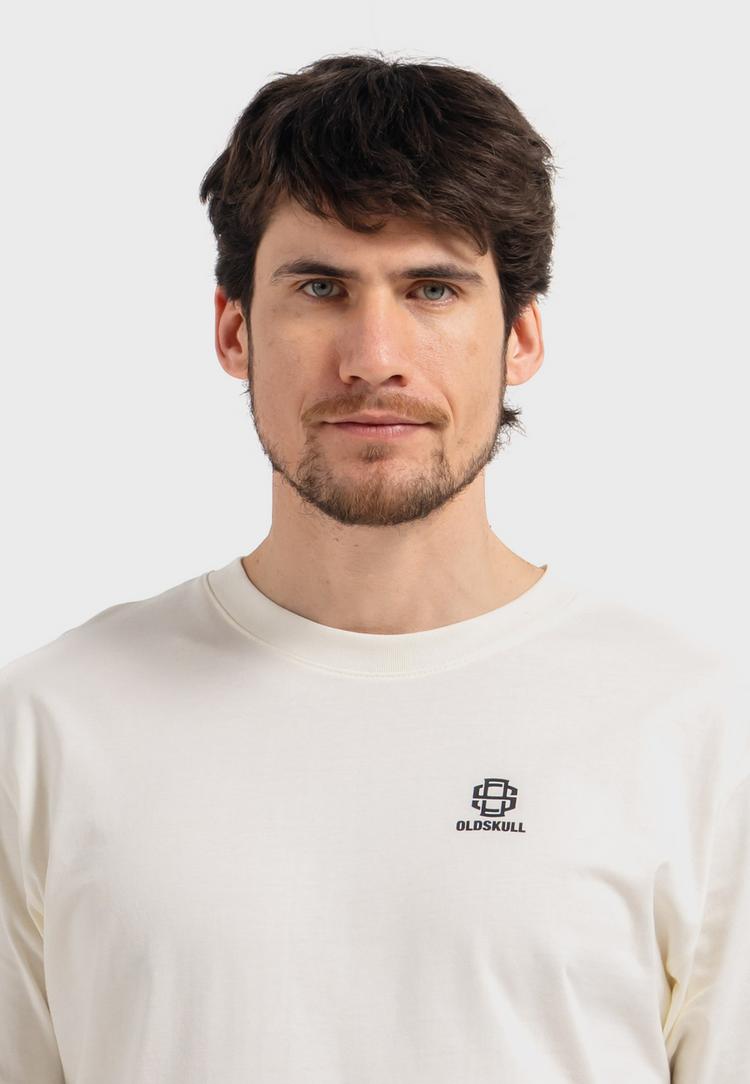 OLDSKULL OLDSKULL Basic Oldskull 25 Logo T-Shirt Herren - Off White - 0 | SportScheck