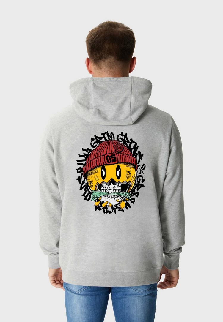 OLDSKULL OLDSKULL Xtreme Smiley Cash Skull Graphic Hoodie Herren - Heather Grey - 0 | SportScheck