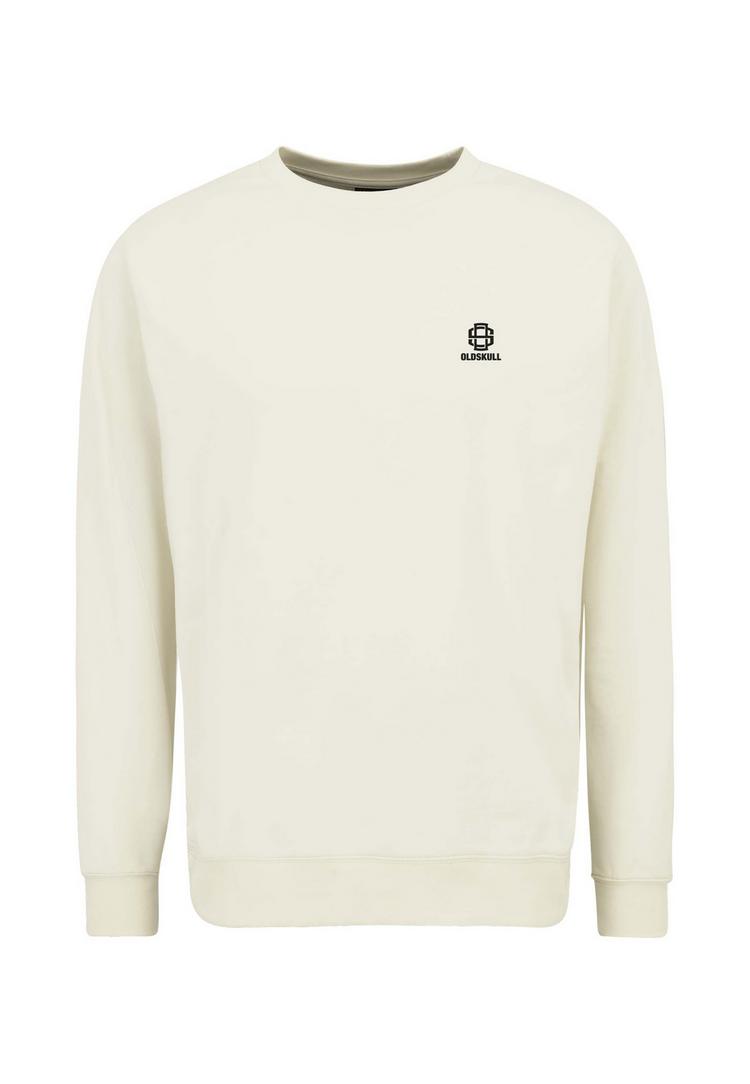 OLDSKULL OLDSKULL Basic Oldskull 25 Logo Sweatshirt - Off White - 0 | SportScheck