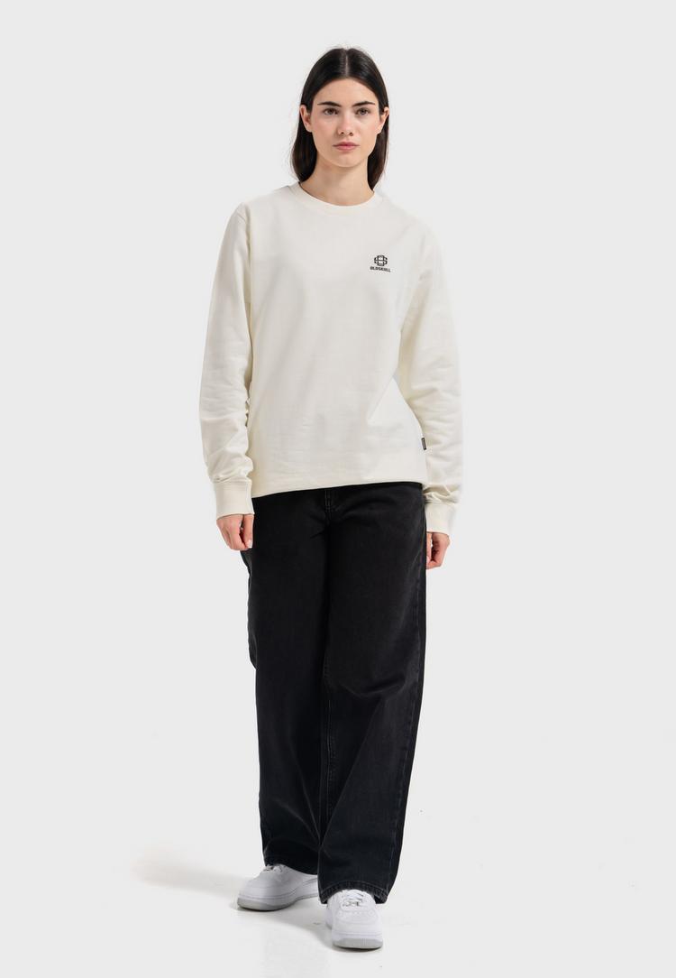 OLDSKULL OLDSKULL Basic Oldskull 25 Logo Sweatshirt - Off White - 2 | SportScheck