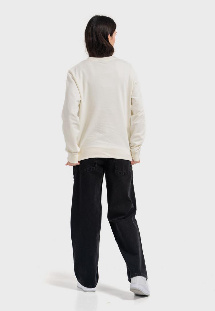 OLDSKULL OLDSKULL Basic Oldskull 25 Logo Sweatshirt - Off White - 4 | SportScheck