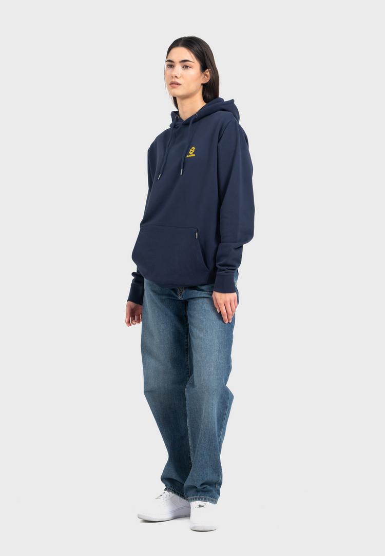 OLDSKULL OLDSKULL Asian Virtual Logo Graphic Hoodie - Navy Blue - 3 | SportScheck