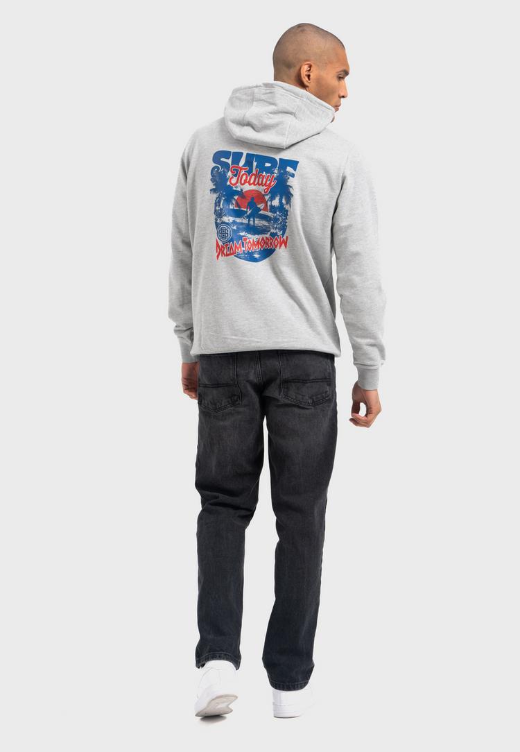 OLDSKULL OLDSKULL Wrldvibe Surf Dreams Graphic Hoodie - Heather Grey - 0 | SportScheck