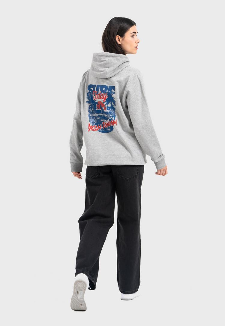 OLDSKULL OLDSKULL Wrldvibe Surf Dreams Graphic Hoodie - Heather Grey - 2 | SportScheck