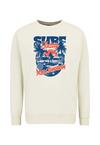 OLDSKULL Wrldvibe Surf Dreams Graphic Sweatshirt Herren - Off White