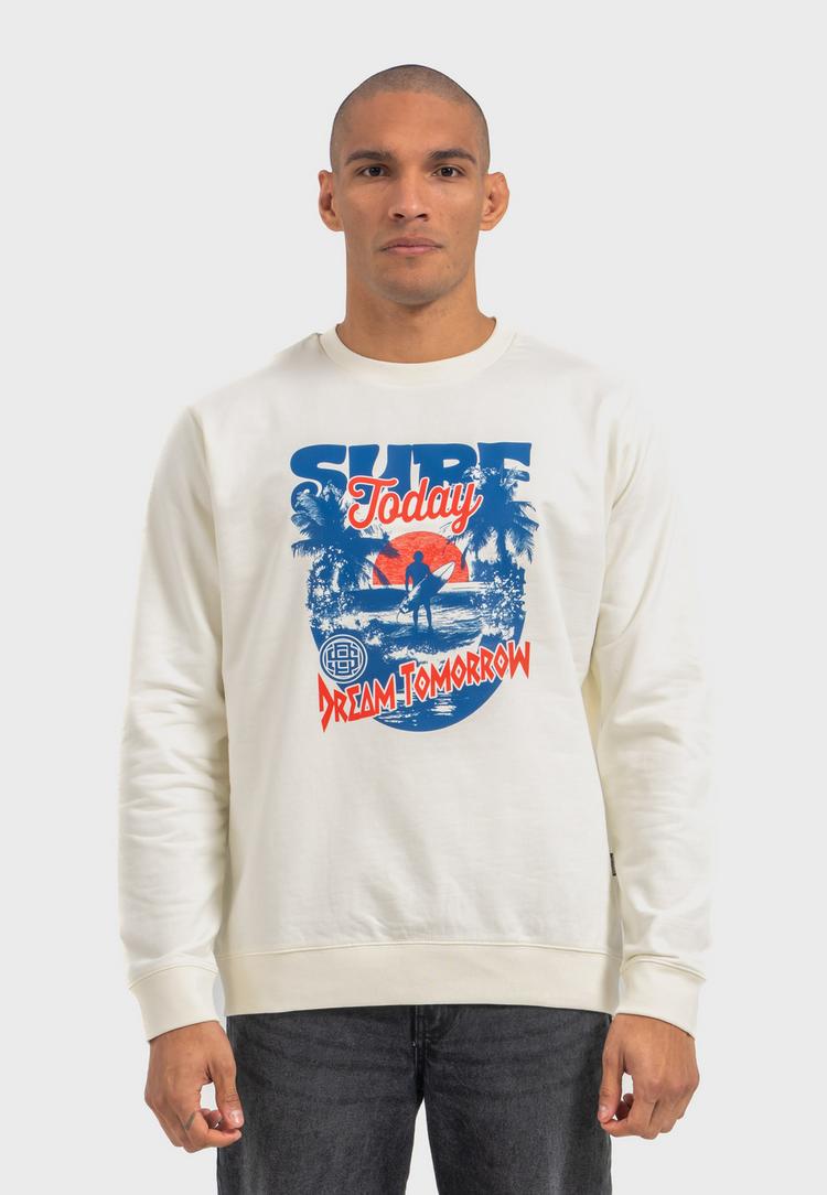 OLDSKULL OLDSKULL Wrldvibe Surf Dreams Graphic Sweatshirt Herren - Off White - 0 | SportScheck