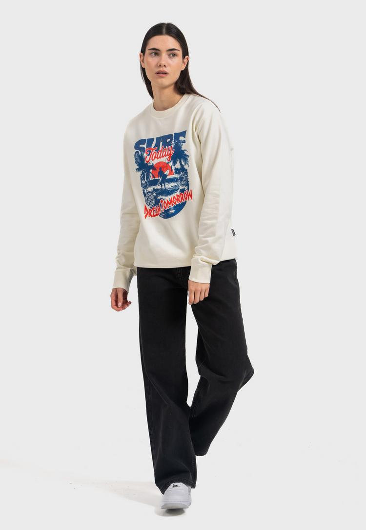 OLDSKULL OLDSKULL Wrldvibe Surf Dreams Graphic Sweatshirt Herren - Off White - 3 | SportScheck