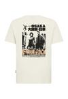 OLDSKULL Asian Manga Inspired Logo Graphic Printshirt Herren - Off White