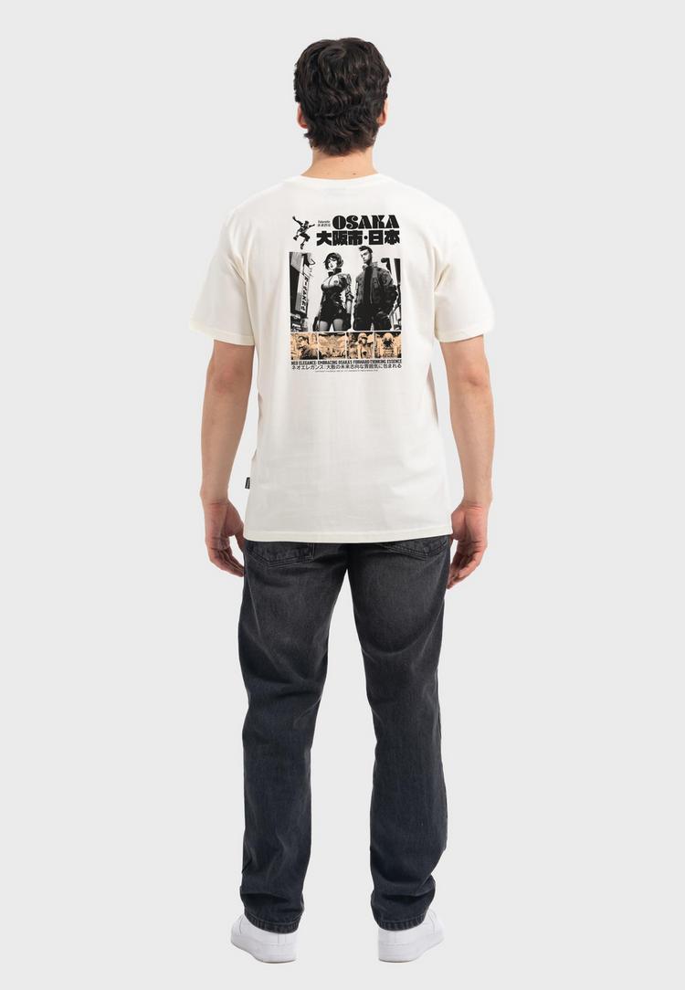 OLDSKULL OLDSKULL Asian Manga Inspired Logo Graphic Printshirt Herren - Off White - 1 | SportScheck