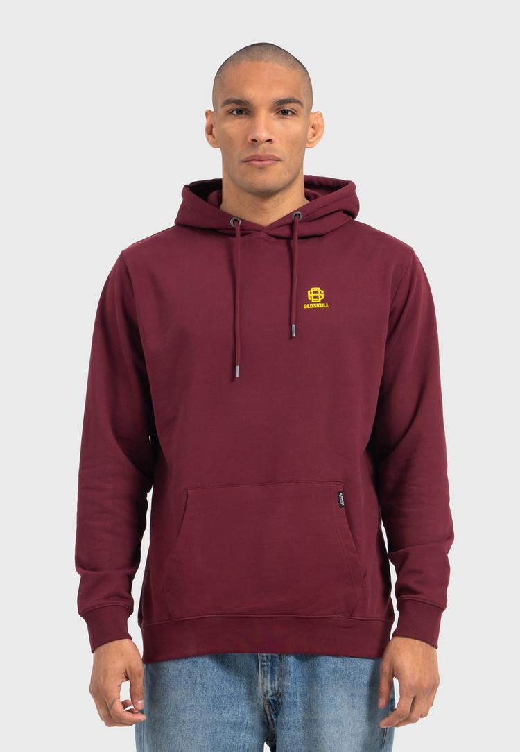 OLDSKULL OLDSKULL Asian Virtual Logo Graphic Hoodie - Burgundy - 3 | SportScheck