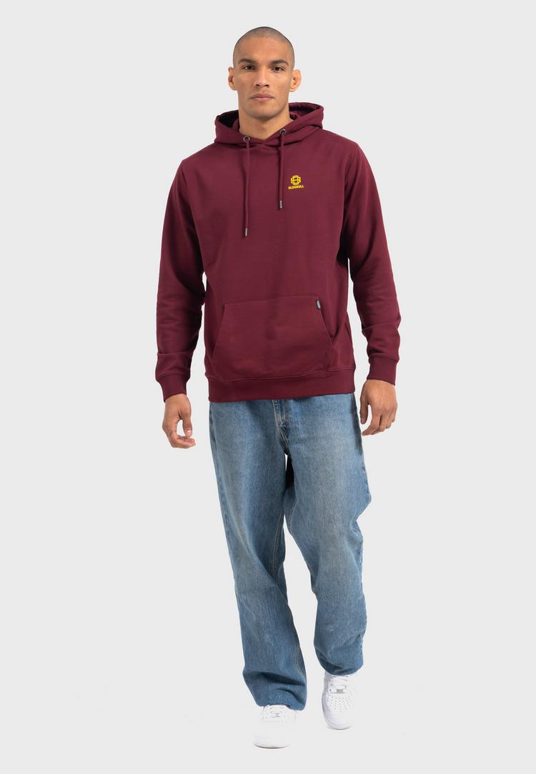 OLDSKULL OLDSKULL Asian Virtual Logo Graphic Hoodie - Burgundy - 4 | SportScheck