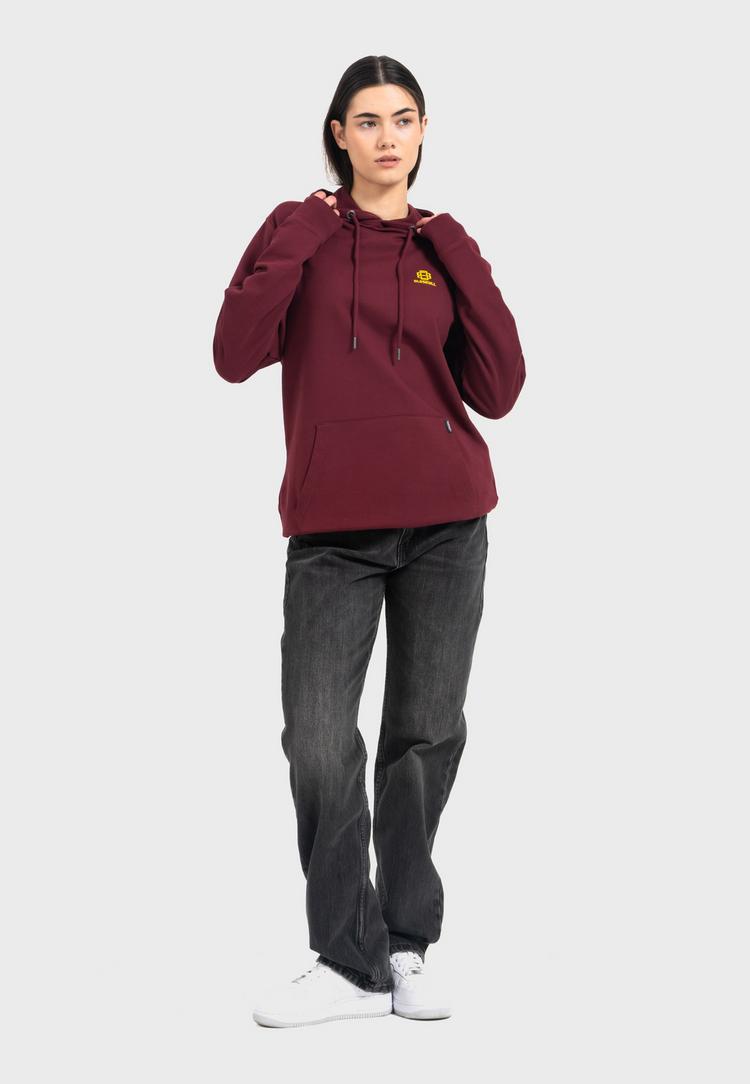 OLDSKULL OLDSKULL Asian Virtual Logo Graphic Hoodie - Burgundy - 6 | SportScheck