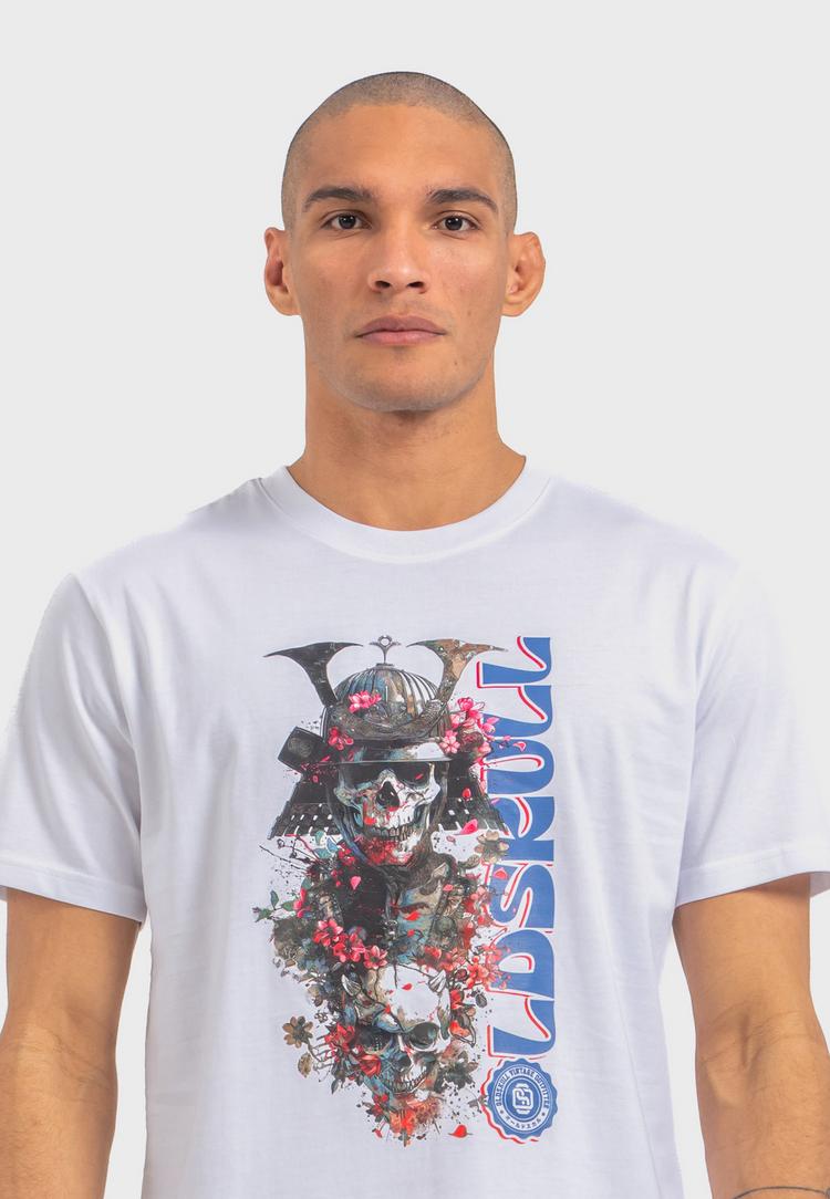 OLDSKULL OLDSKULL Xtreme Samurai Skull Logo Graphic Printshirt Herren - White - 0 | SportScheck