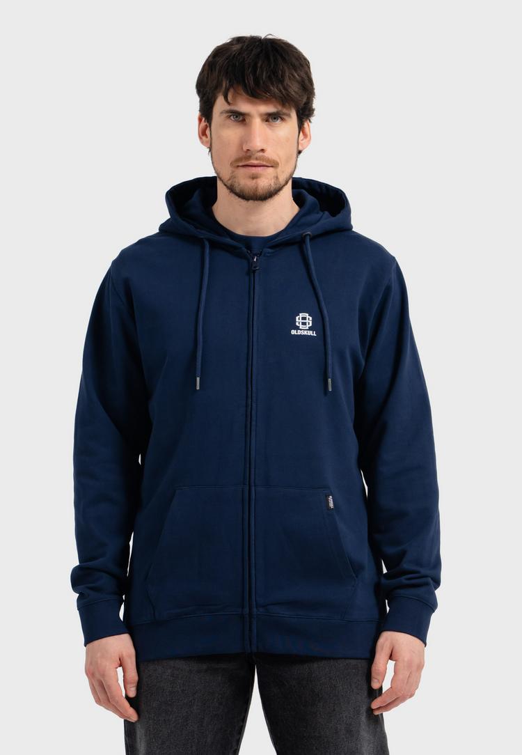 OLDSKULL OLDSKULL Basic Oldskull 25 Logo Sweatjacke - Navy Blue - 0 | SportScheck