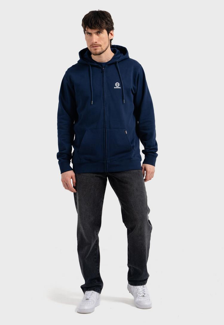 OLDSKULL OLDSKULL Basic Oldskull 25 Logo Sweatjacke - Navy Blue - 1 | SportScheck