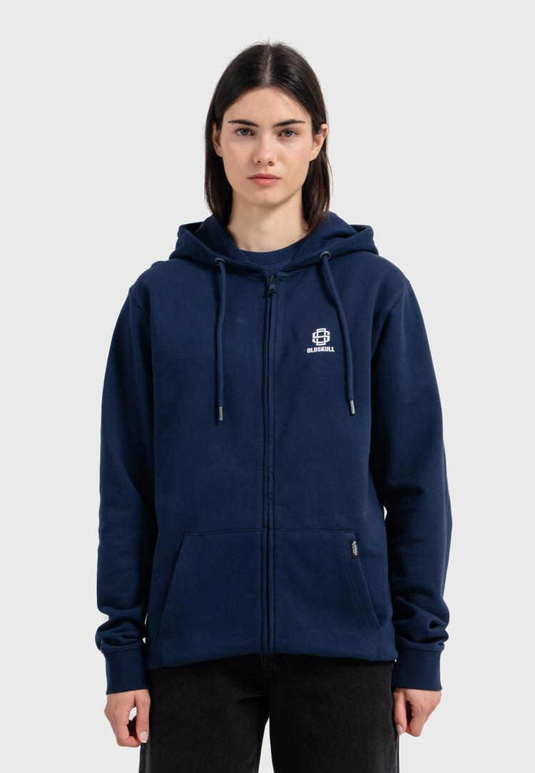 OLDSKULL OLDSKULL Basic Oldskull 25 Logo Sweatjacke - Navy Blue - 2 | SportScheck