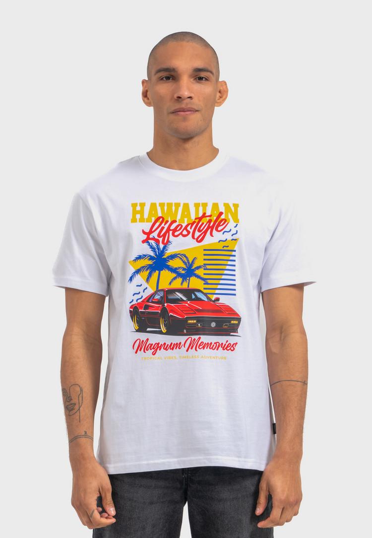 OLDSKULL OLDSKULL Wrldvibe Aloha Legend Graphic Printshirt Herren - White - 0 | SportScheck
